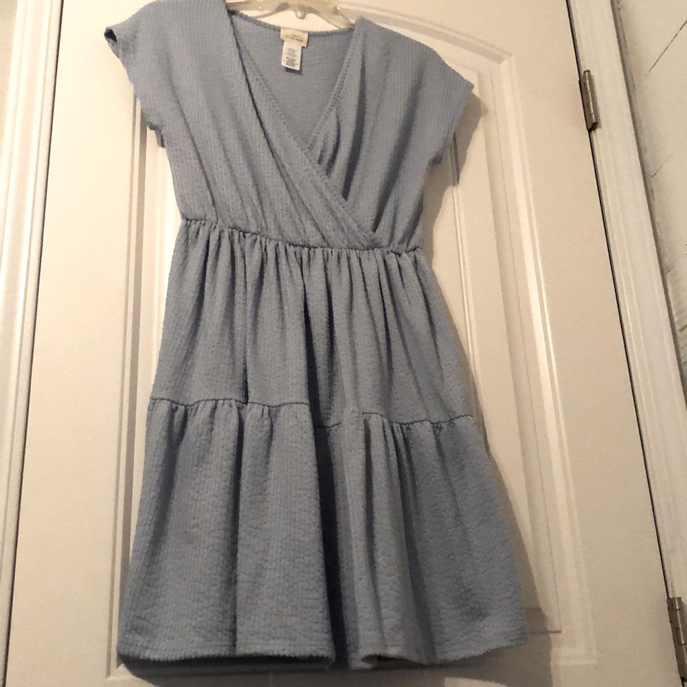 Light Blue Peplum Dress